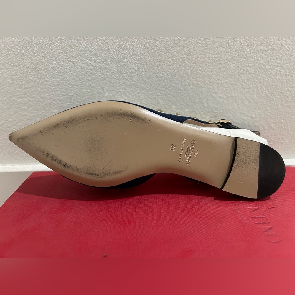 Valentino Rockstud Slingback Ballerinas - Picture 3 of 4